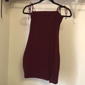 Maroon Mini Dress